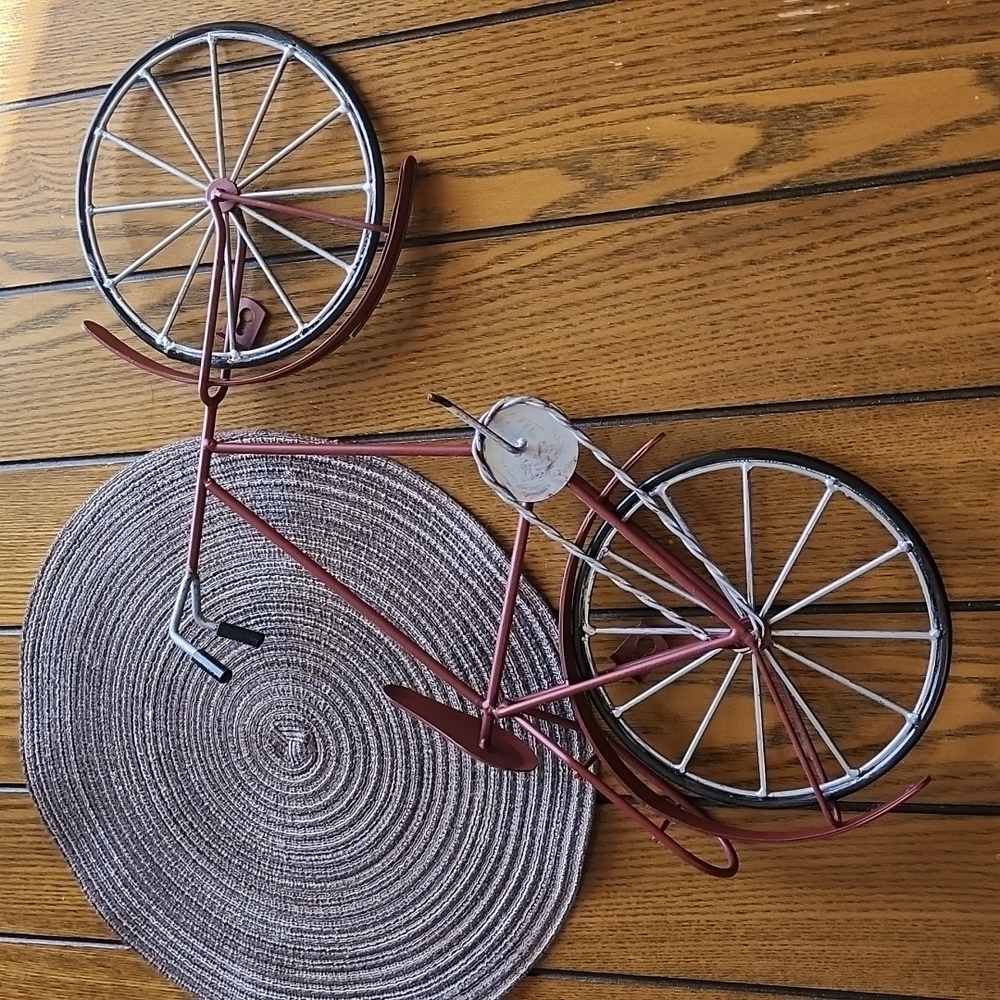 Metal bike decor 🚲